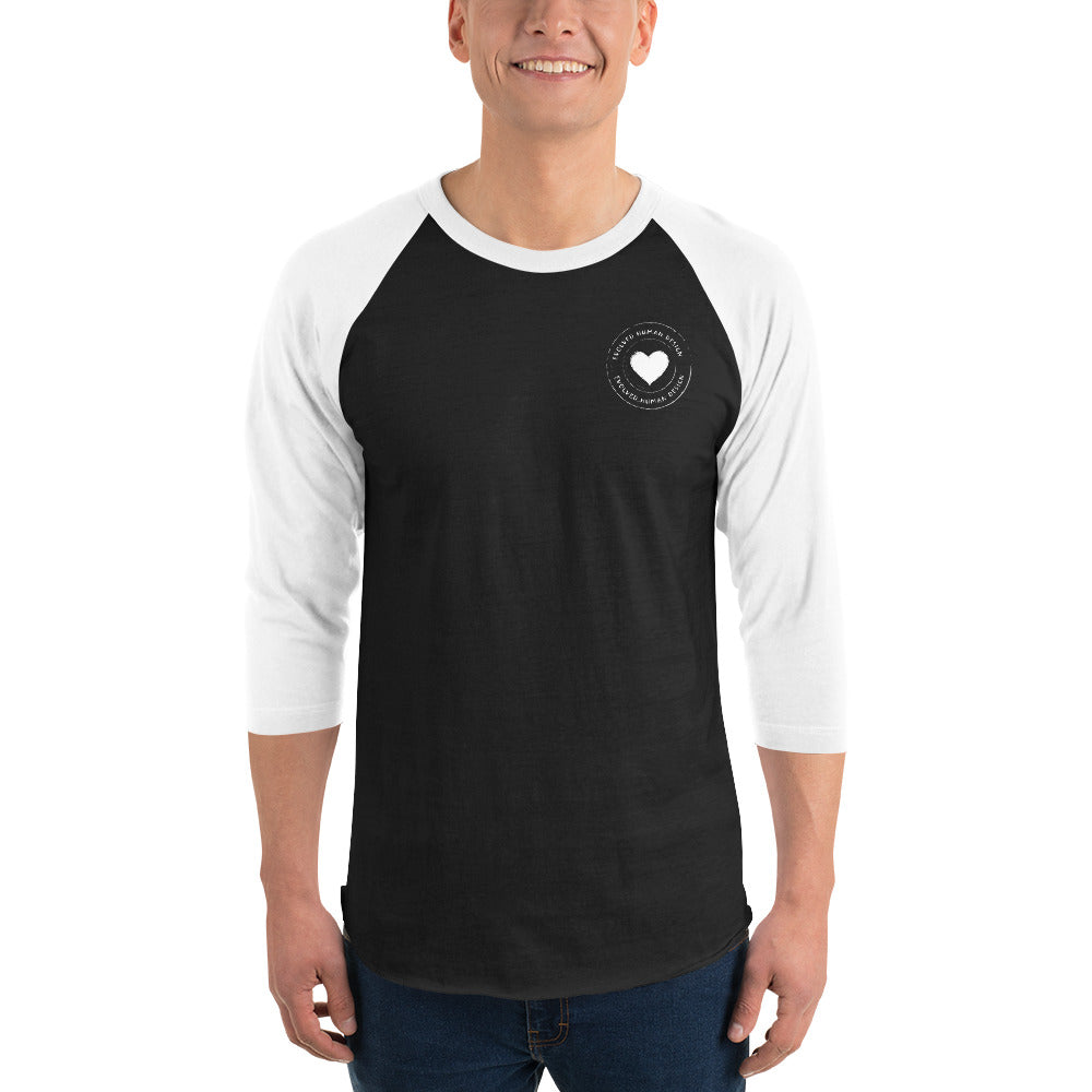 Signature Logo 3/4 sleeve raglan shirt