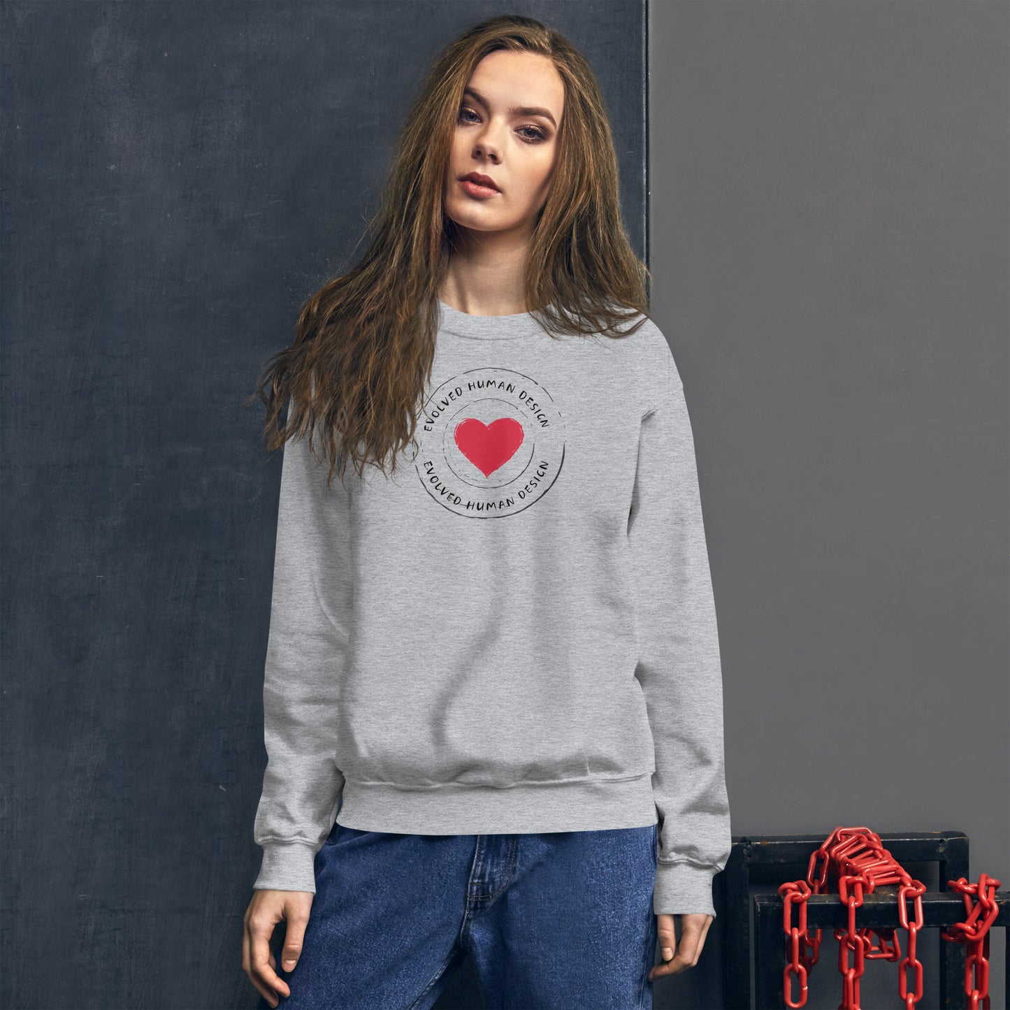 Large Signature logo Unisex Sweatshirt