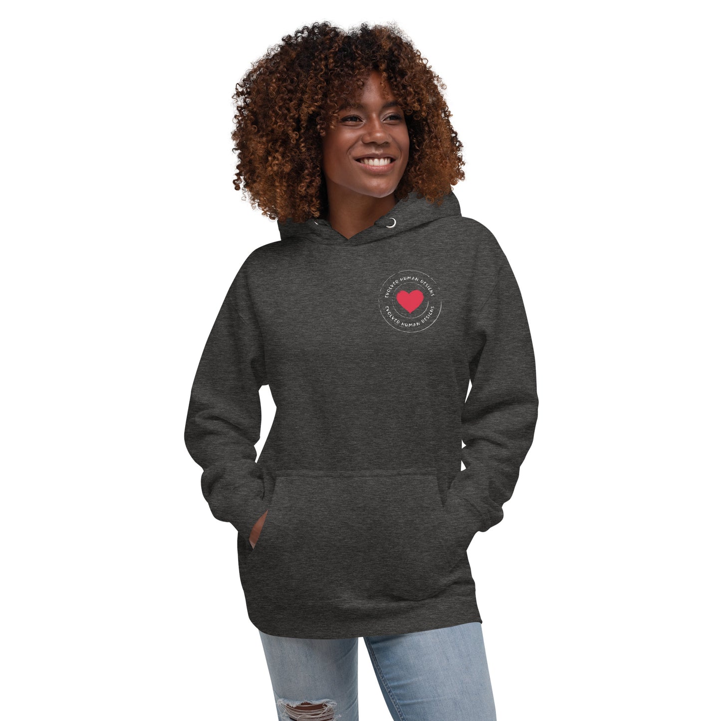 Evolved Human Designs Small LogoUnisex Hoodie