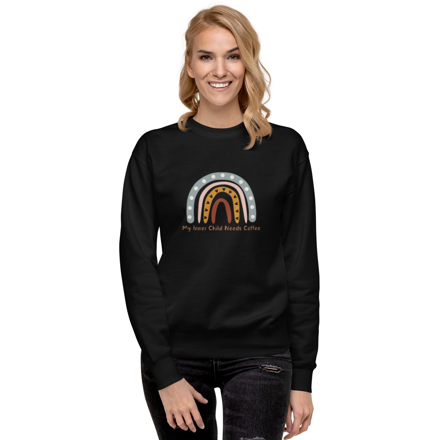 My Inner Child Needs Coffee Unisex Premium Sweatshirt