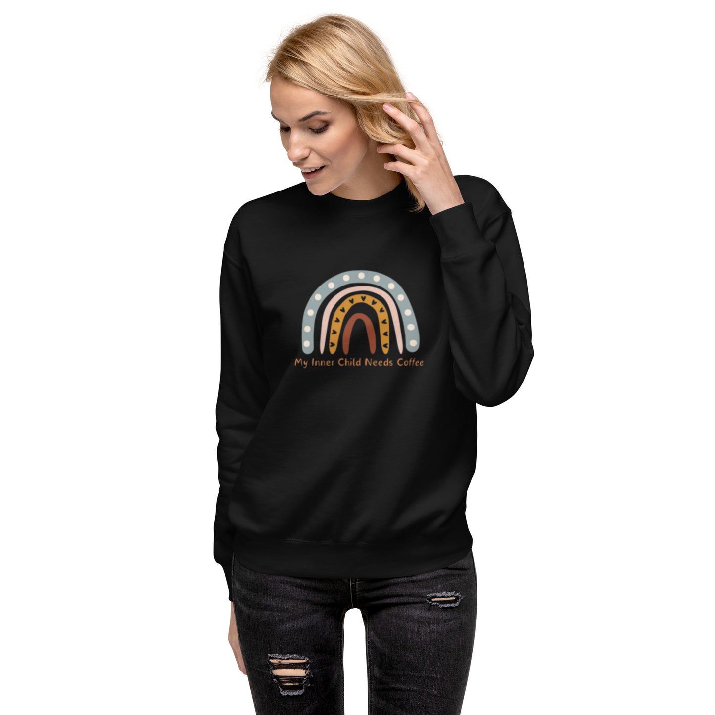 My Inner Child Needs Coffee Unisex Premium Sweatshirt