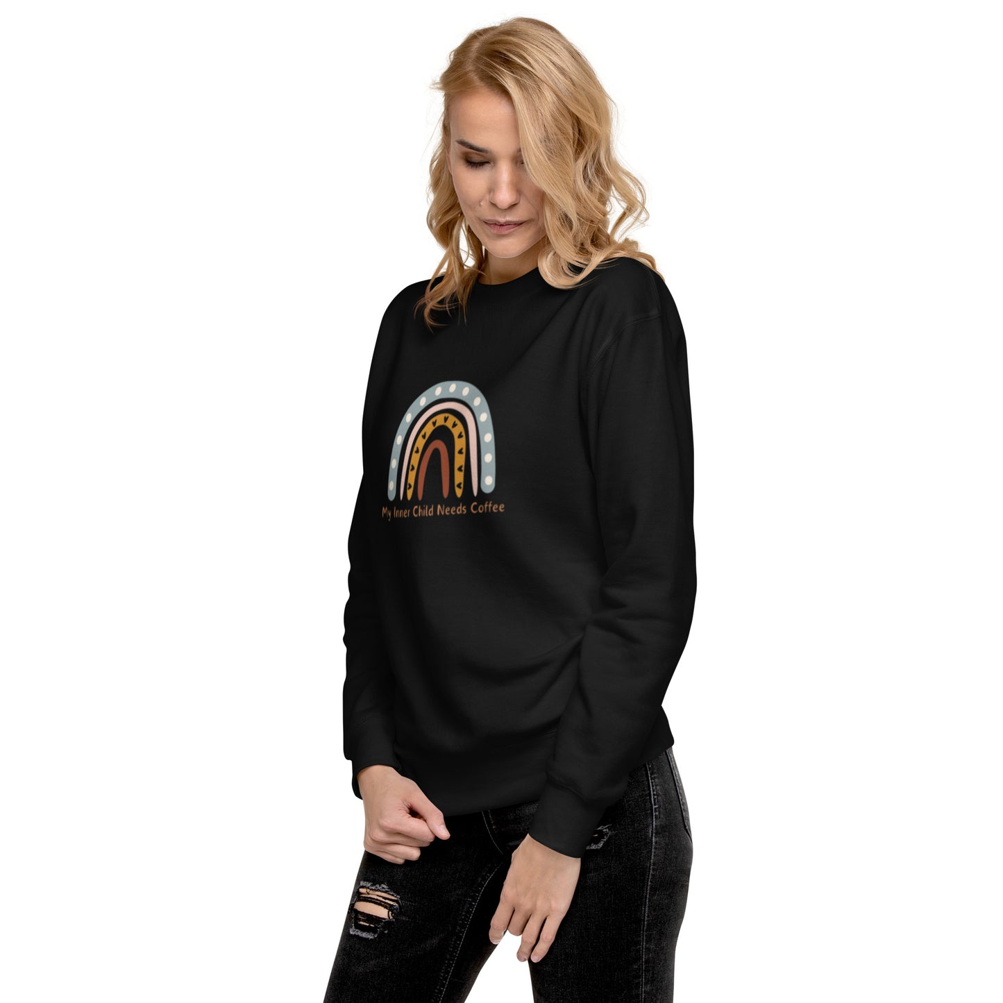 My Inner Child Needs Coffee Unisex Premium Sweatshirt