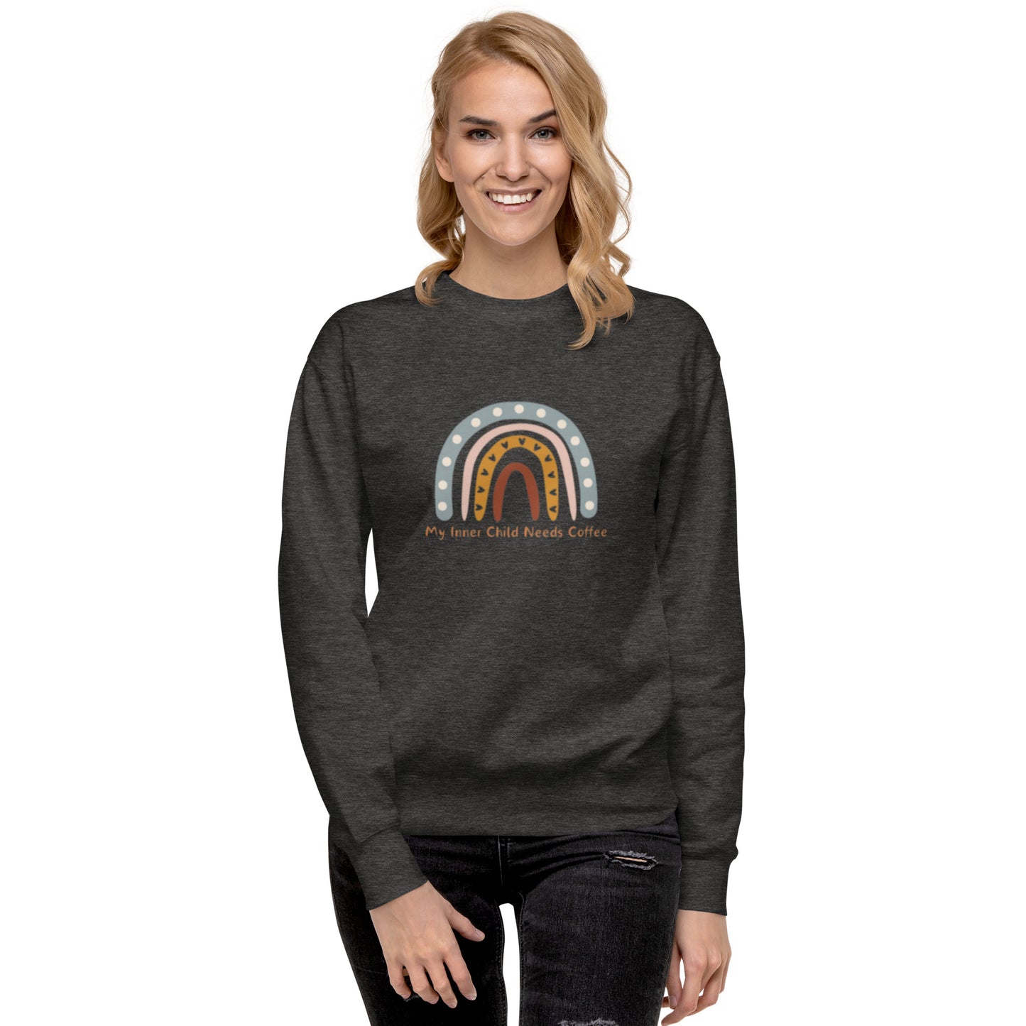 My Inner Child Needs Coffee Unisex Premium Sweatshirt