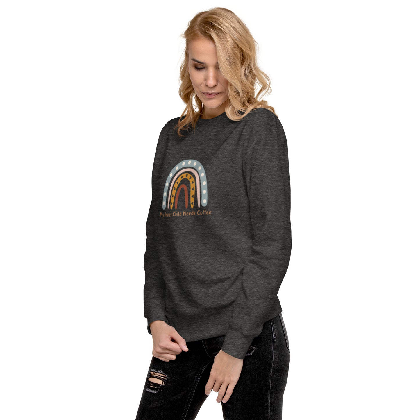 My Inner Child Needs Coffee Unisex Premium Sweatshirt