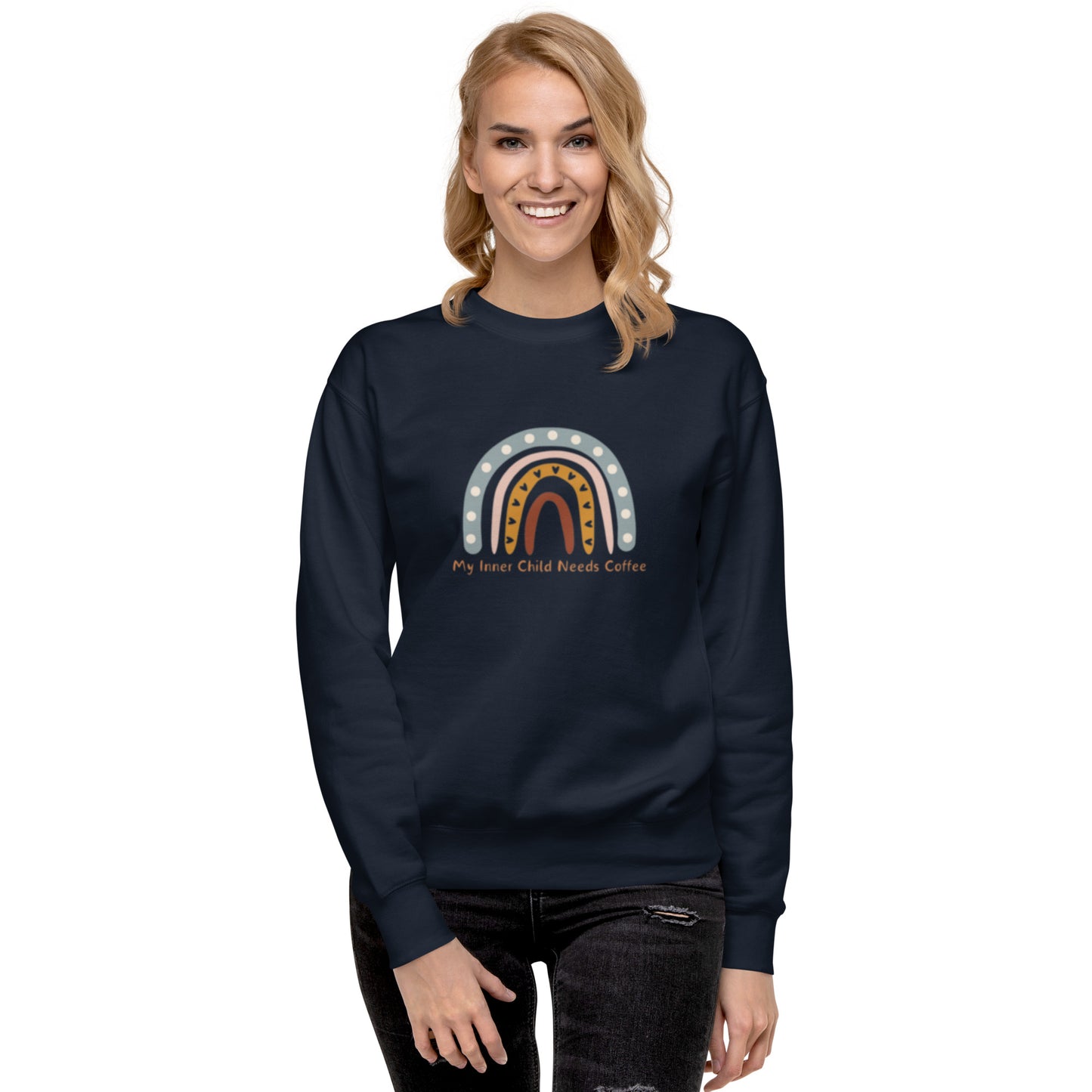 My Inner Child Needs Coffee Unisex Premium Sweatshirt