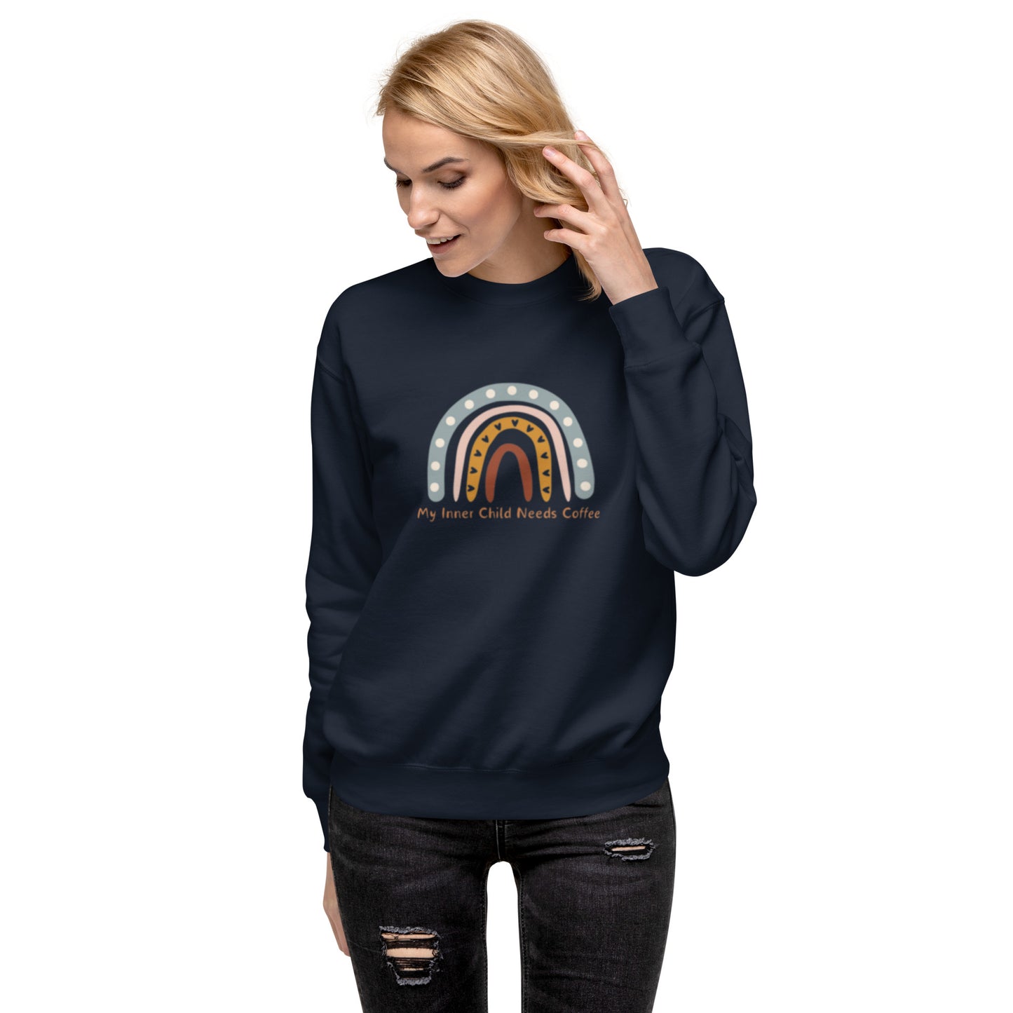 My Inner Child Needs Coffee Unisex Premium Sweatshirt