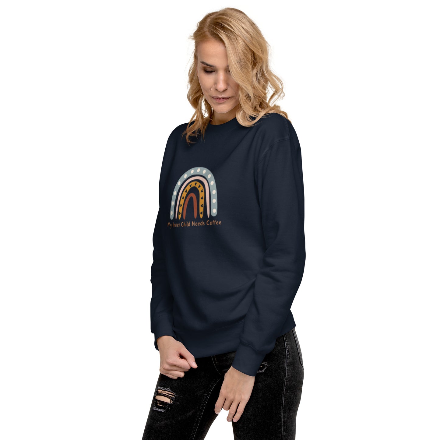 My Inner Child Needs Coffee Unisex Premium Sweatshirt