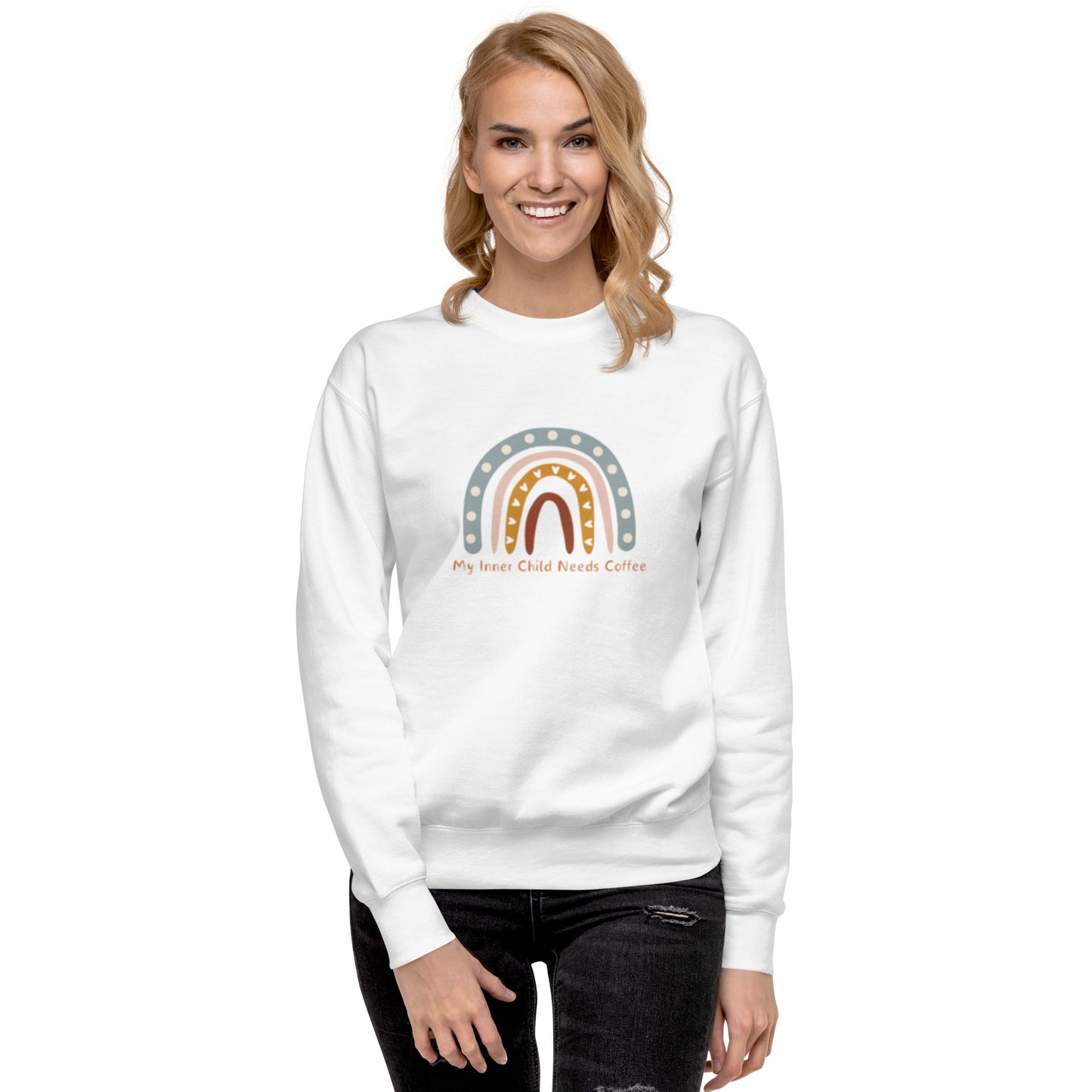 My Inner Child Needs Coffee Unisex Premium Sweatshirt