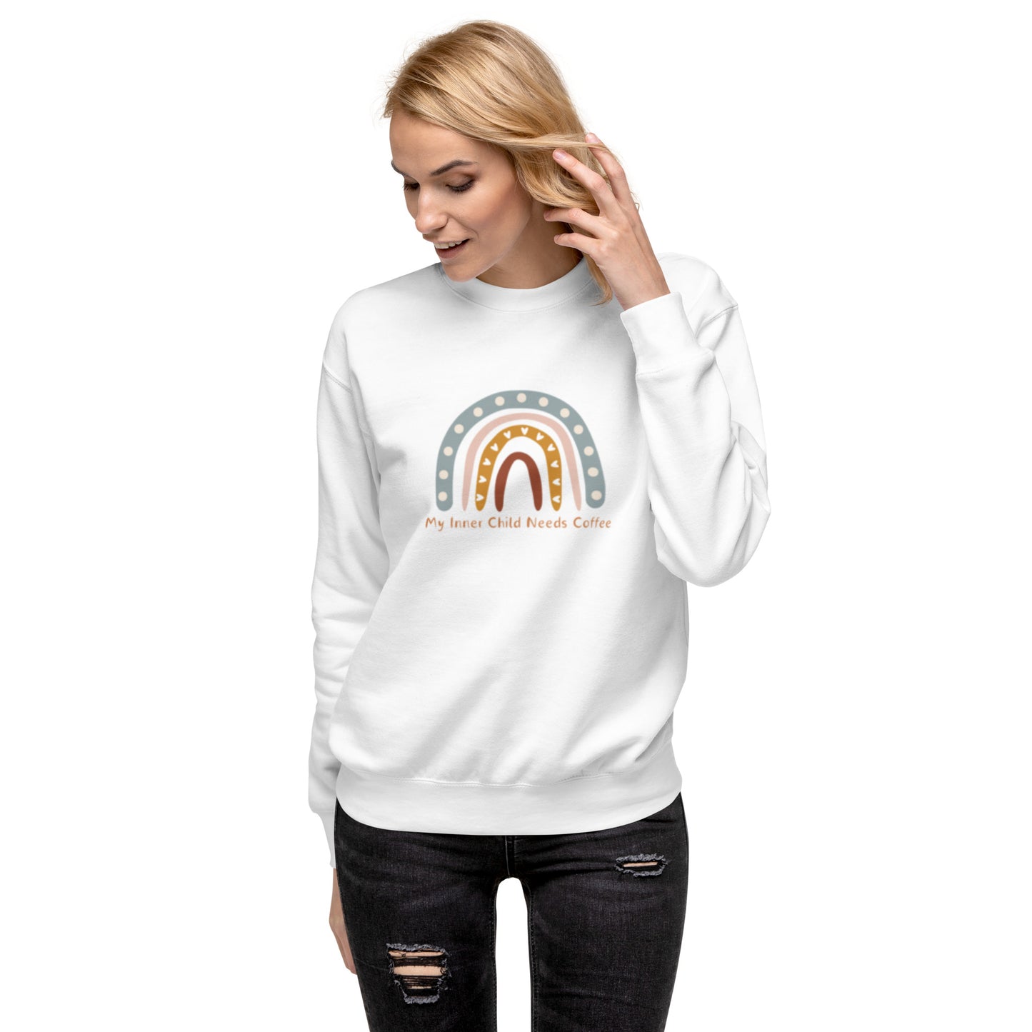 My Inner Child Needs Coffee Unisex Premium Sweatshirt