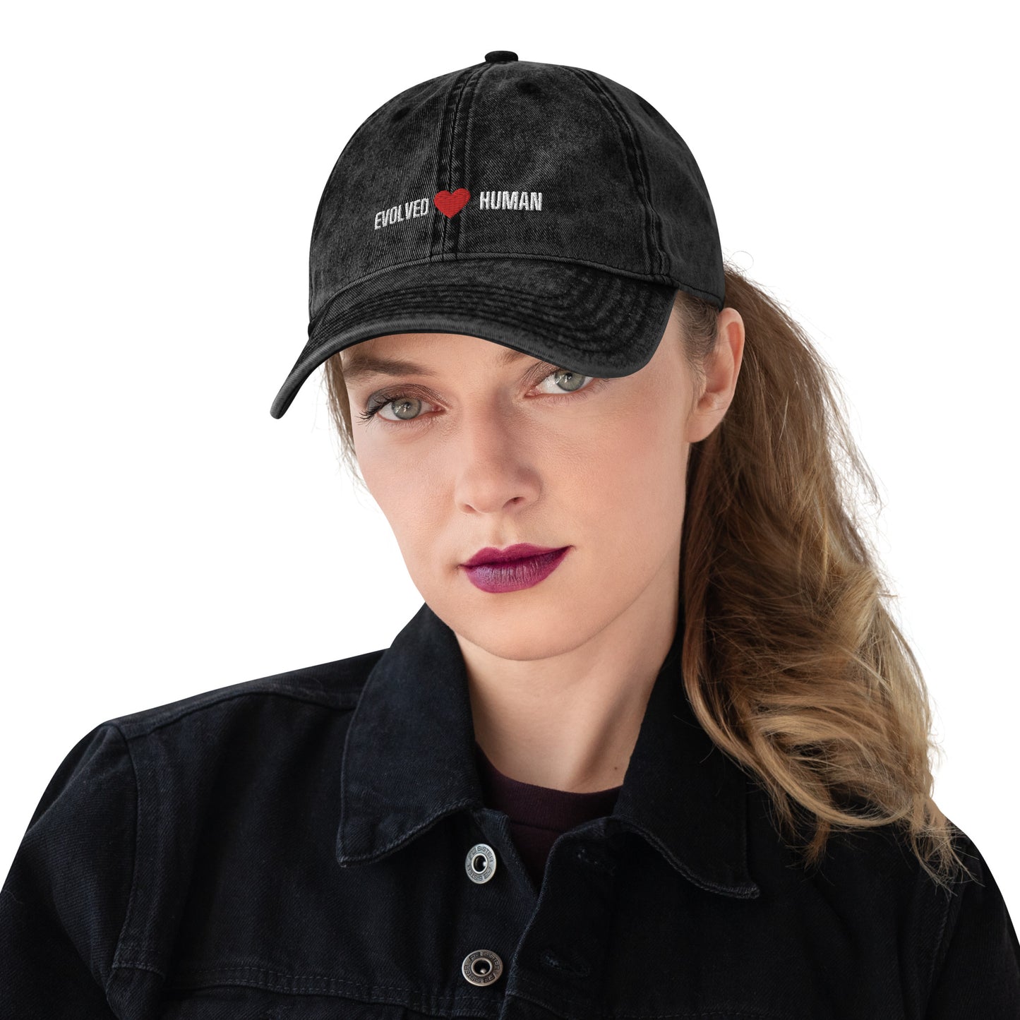 Evolved Human Vintage Cotton Twill Cap