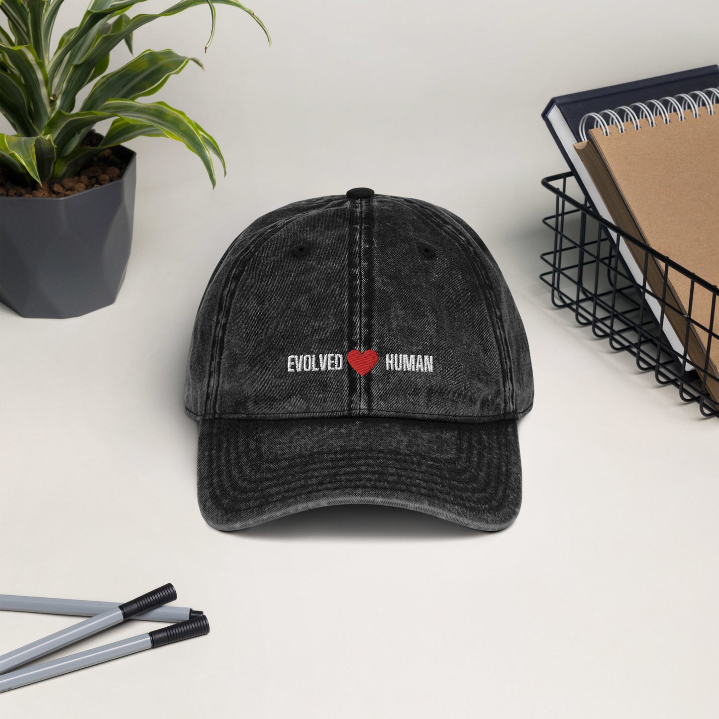 Evolved Human Vintage Cotton Twill Cap