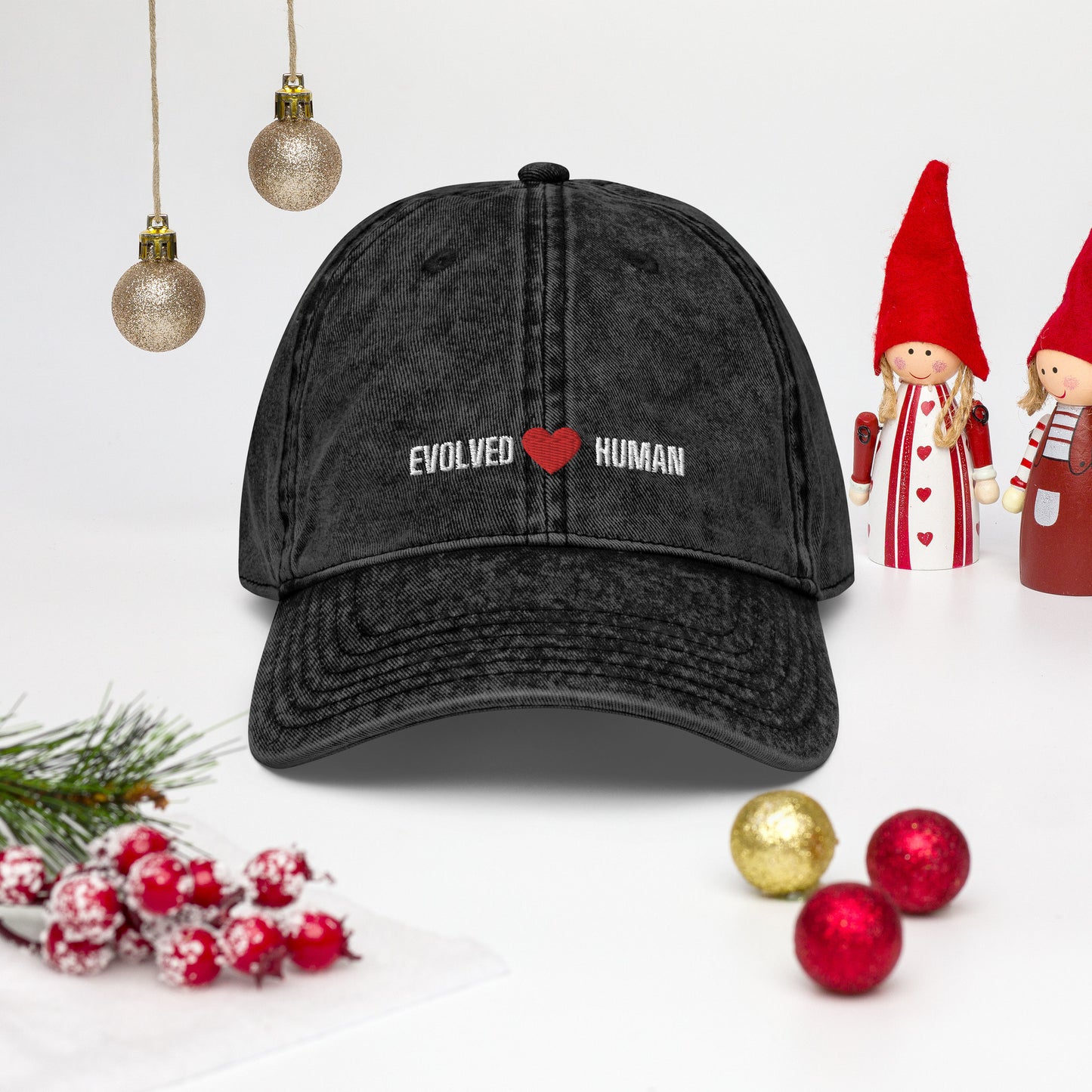 Evolved Human Vintage Cotton Twill Cap