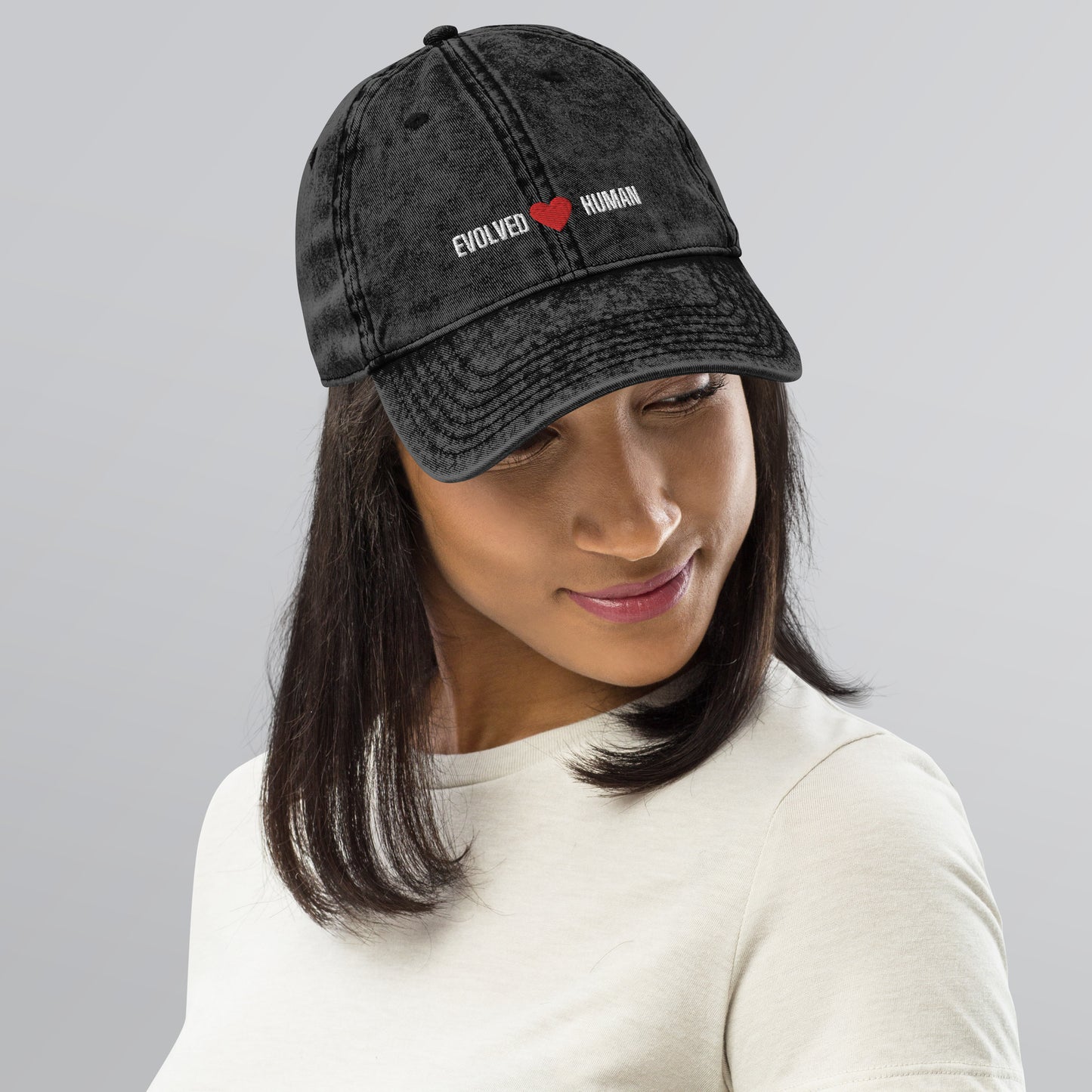 Evolved Human Vintage Cotton Twill Cap