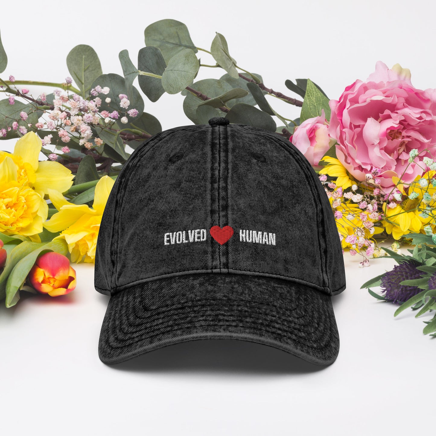 Evolved Human Vintage Cotton Twill Cap