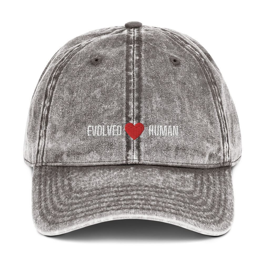 Evolved Human Vintage Cotton Twill Cap