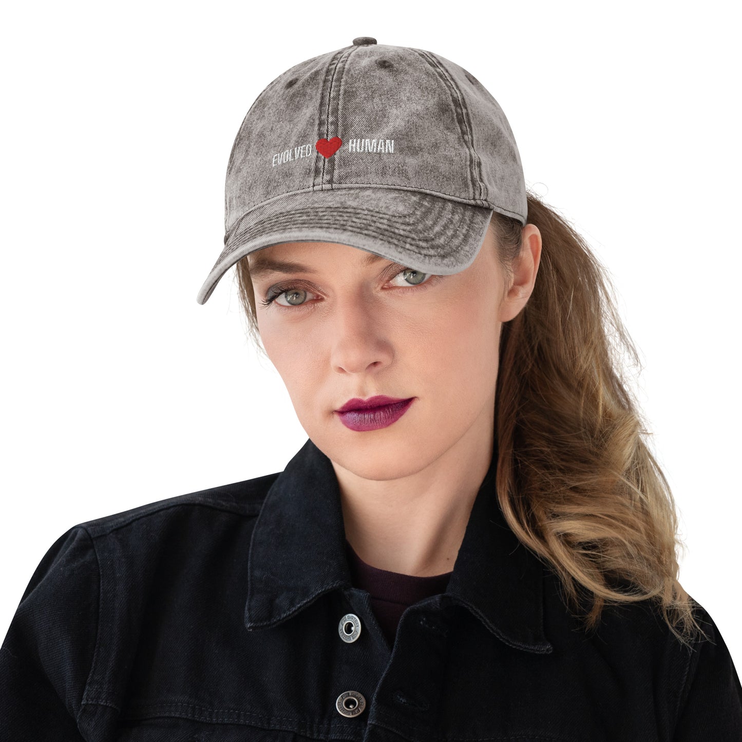Evolved Human Vintage Cotton Twill Cap