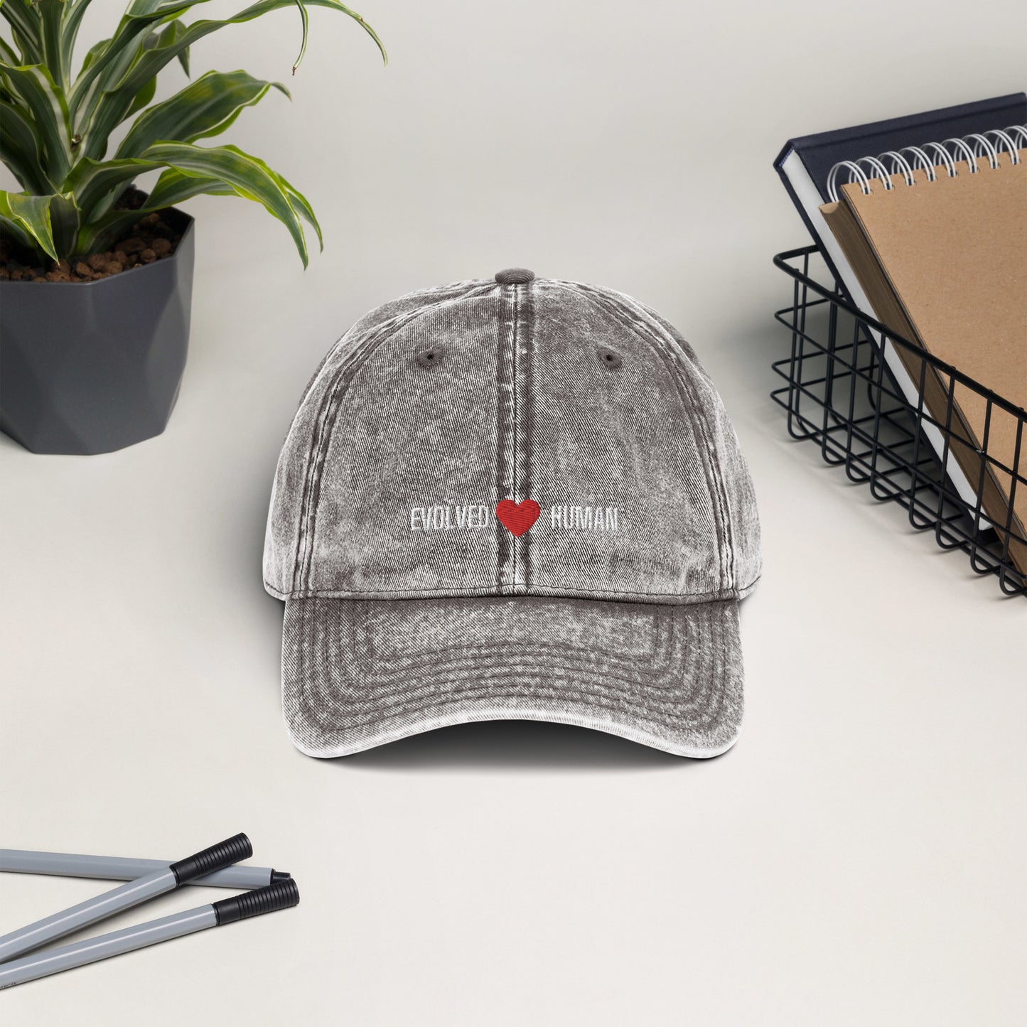 Evolved Human Vintage Cotton Twill Cap
