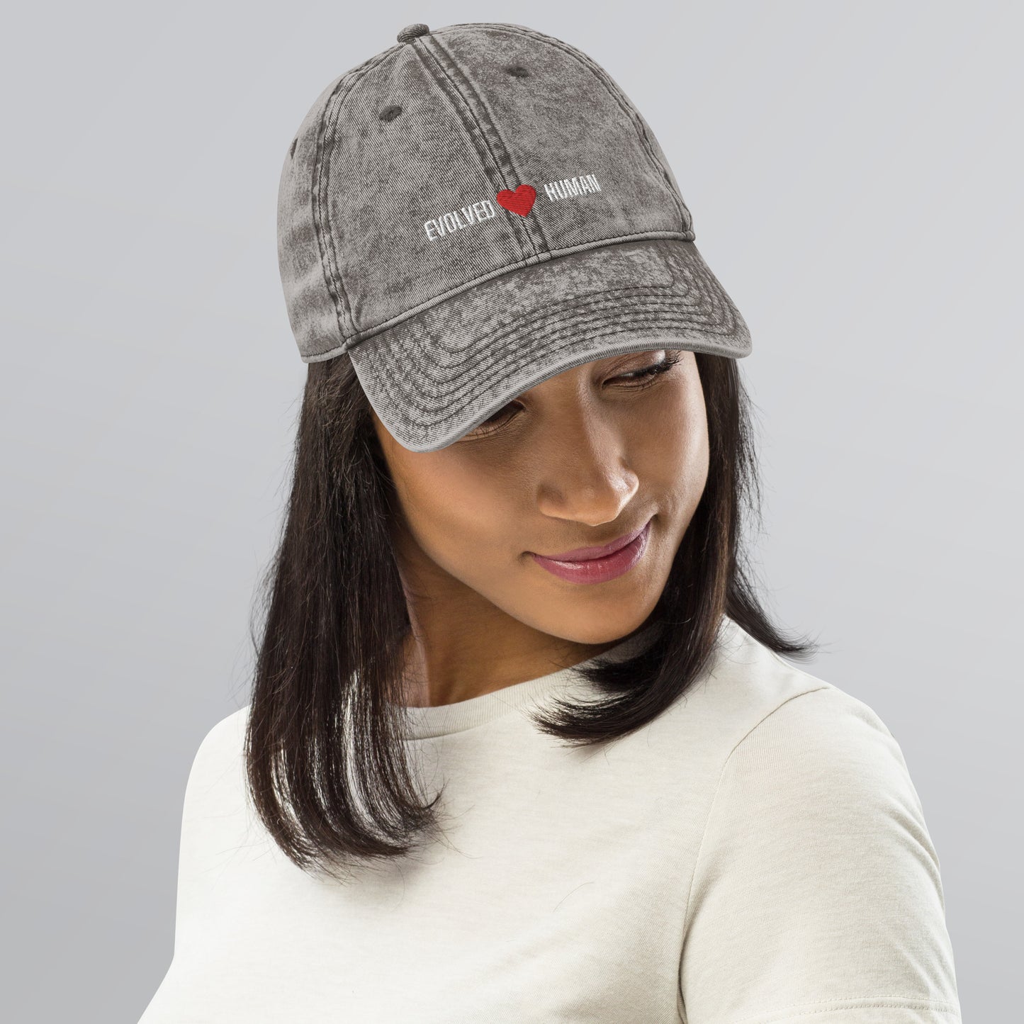 Evolved Human Vintage Cotton Twill Cap