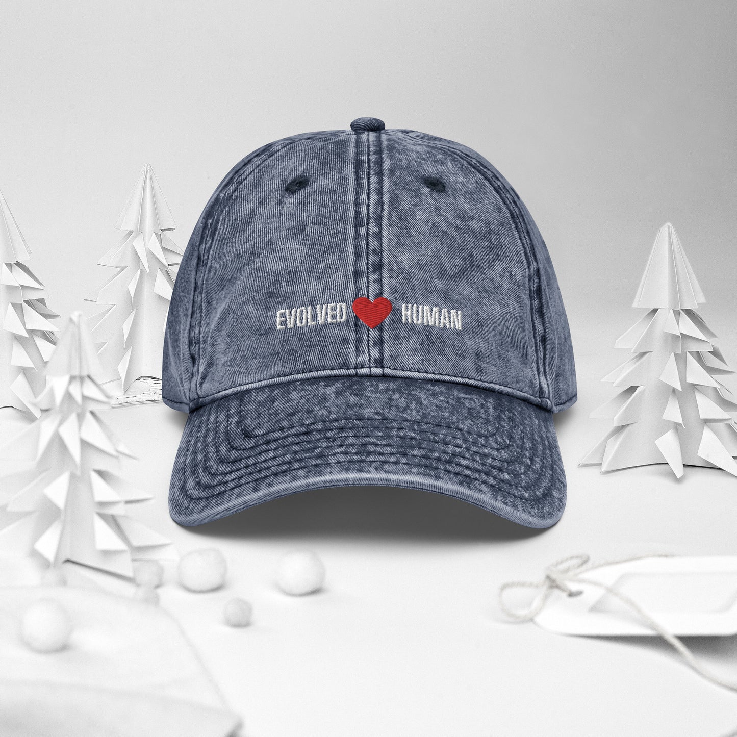 Evolved Human Vintage Cotton Twill Cap