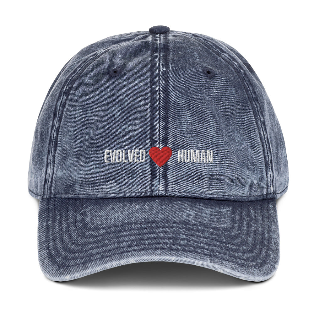 Evolved Human Vintage Cotton Twill Cap