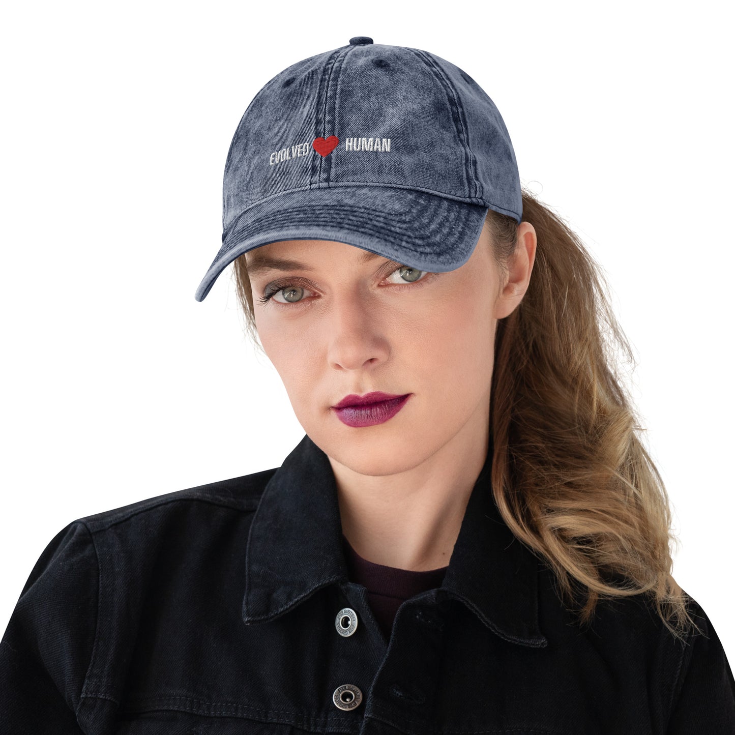 Evolved Human Vintage Cotton Twill Cap