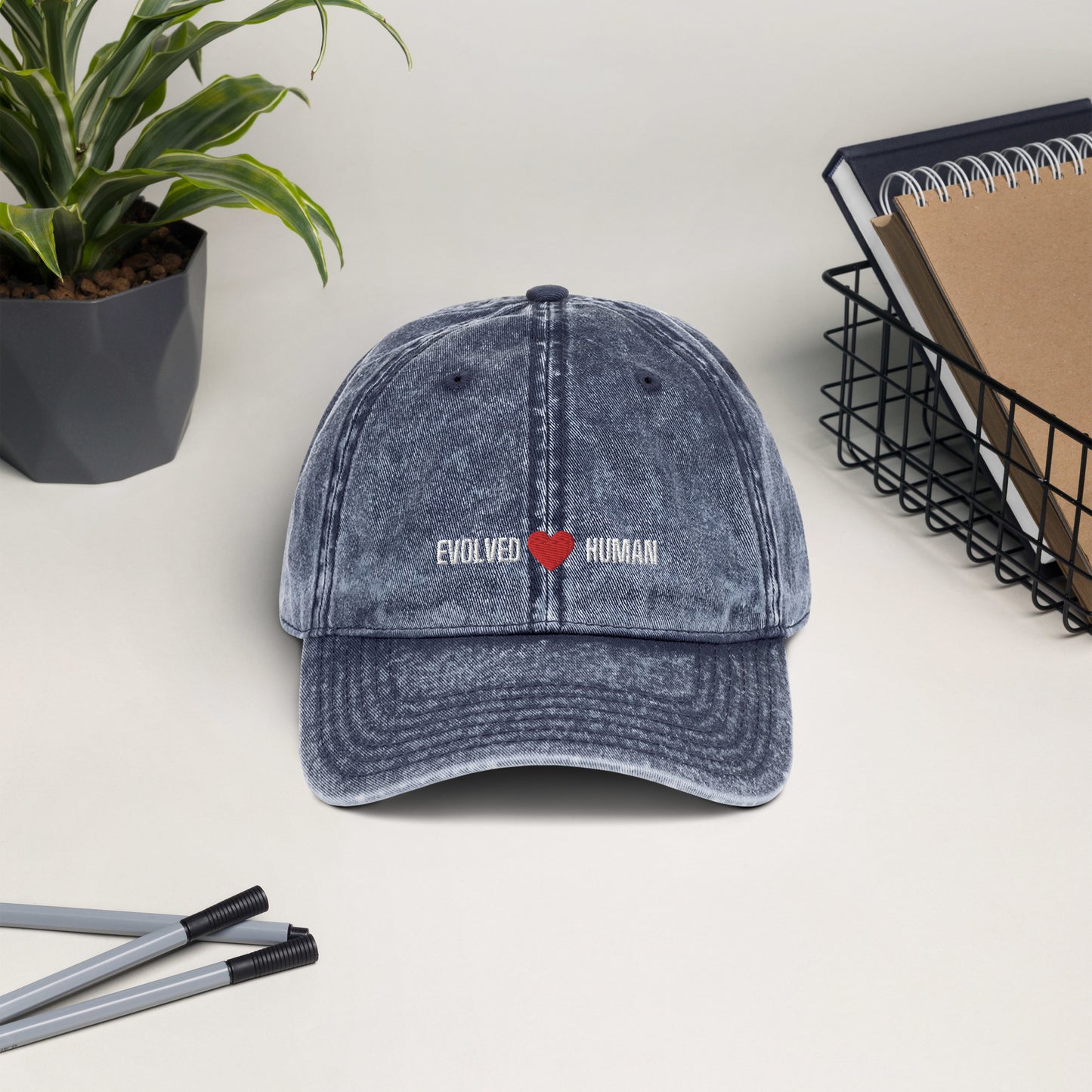 Evolved Human Vintage Cotton Twill Cap
