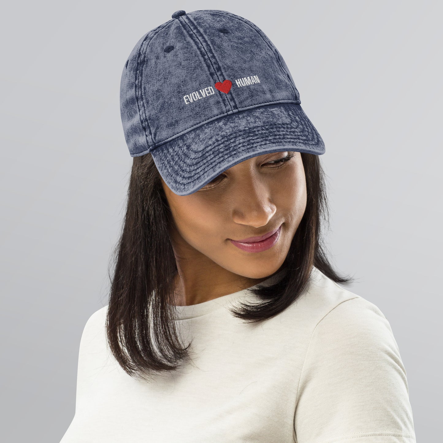 Evolved Human Vintage Cotton Twill Cap