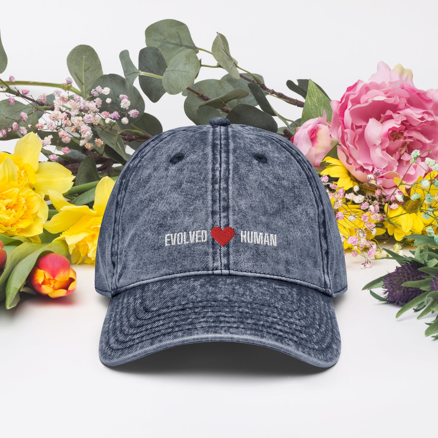 Evolved Human Vintage Cotton Twill Cap