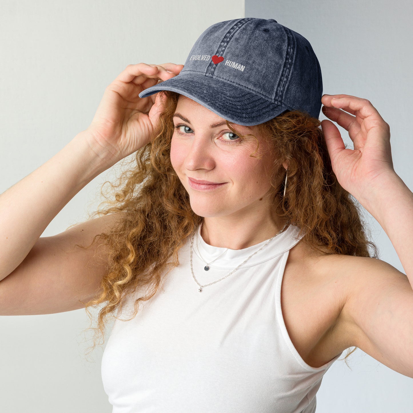 Evolved Human Vintage Cotton Twill Cap