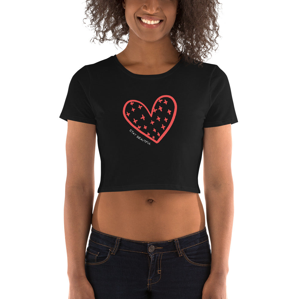 Stay Beautiful Women’s Crop Tee