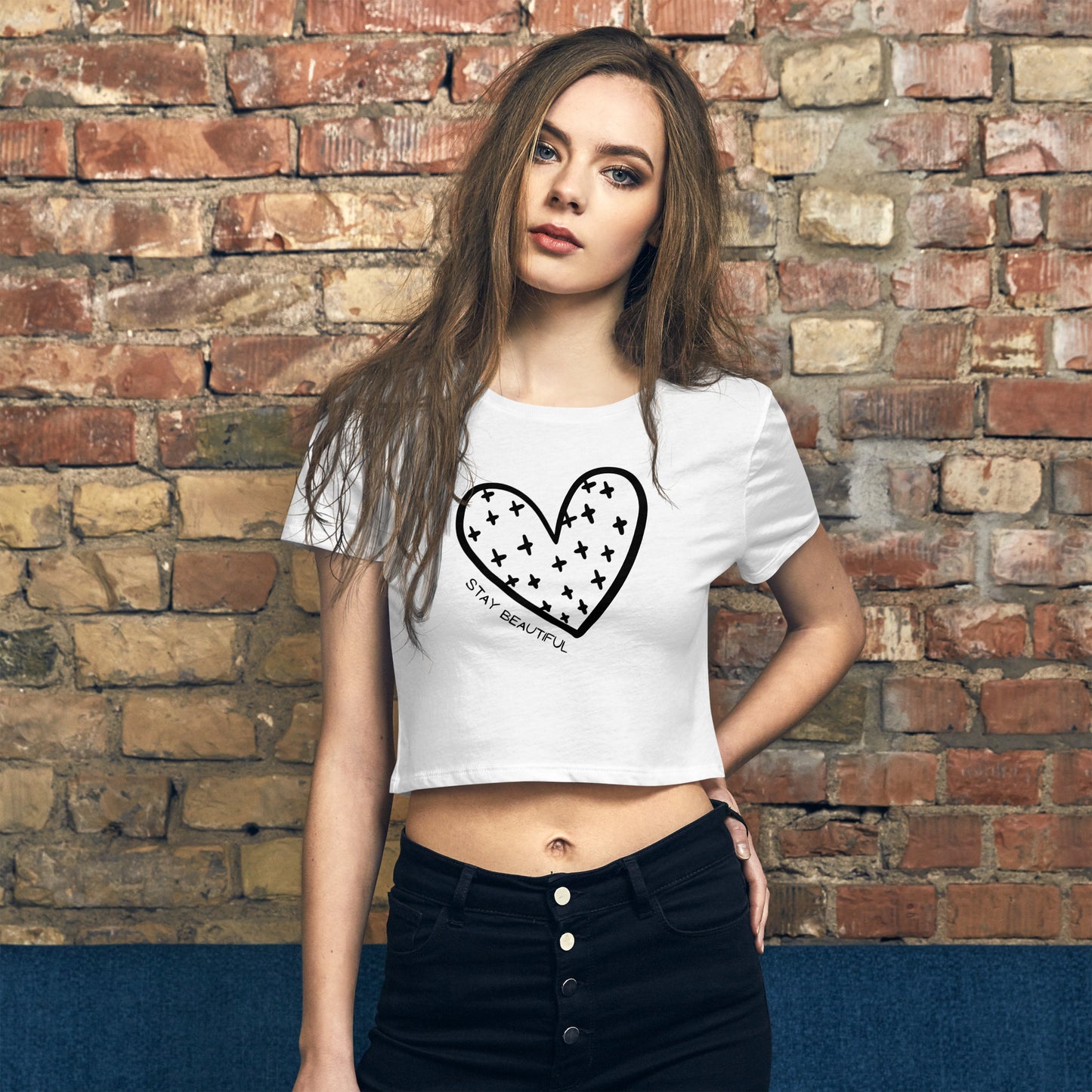 Stay Beautiful Women's Crop Tee
