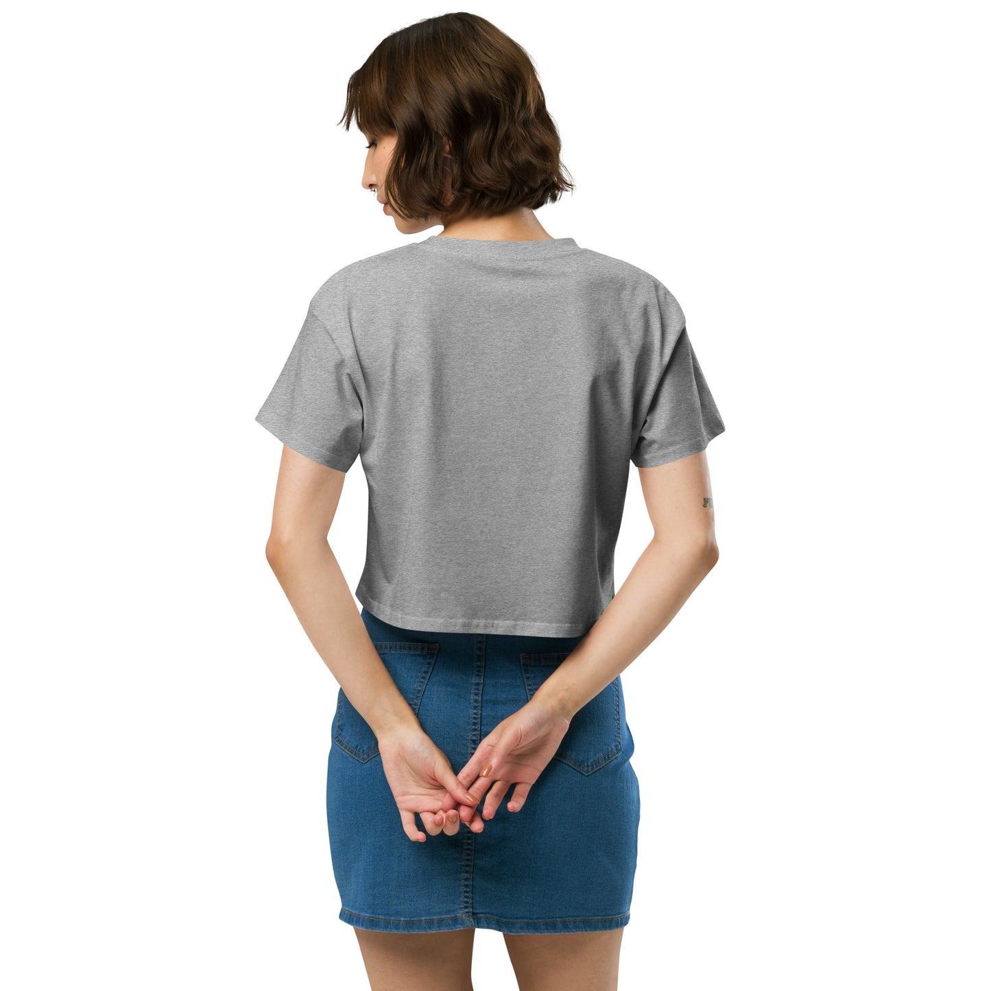 Love Blooms Here Women’s crop top