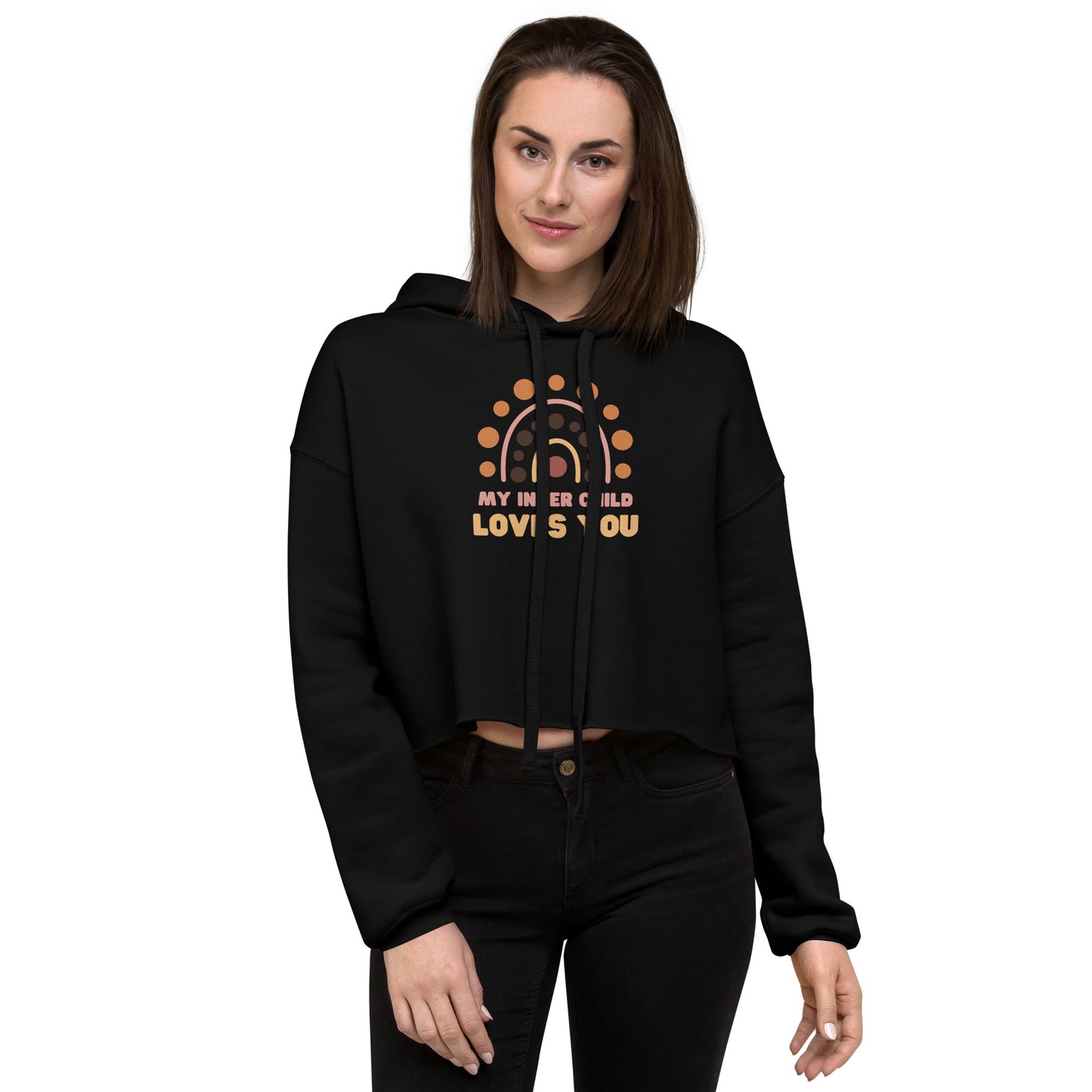 My Inner Child Loves You Ultra-Soft Crop Hoodie