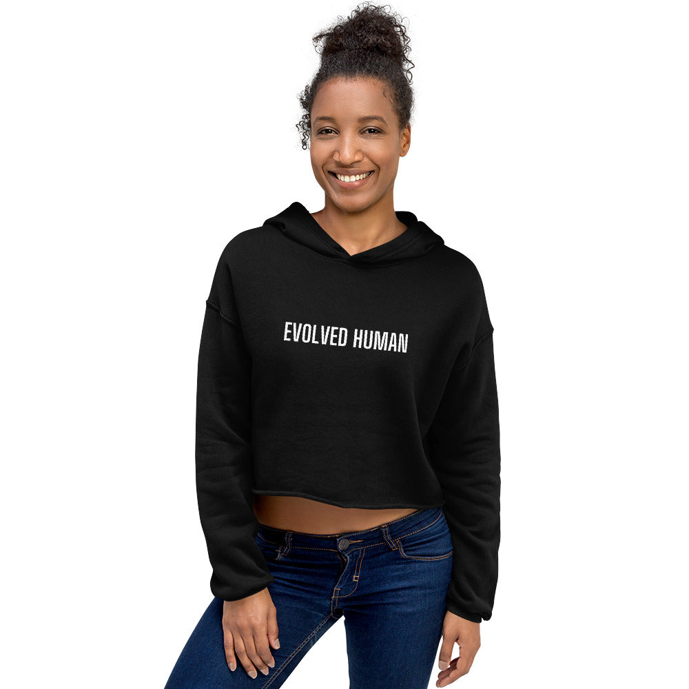 Evolved Human Crop Hoodie