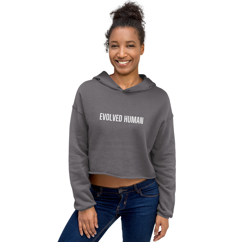 Evolved Human Crop Hoodie