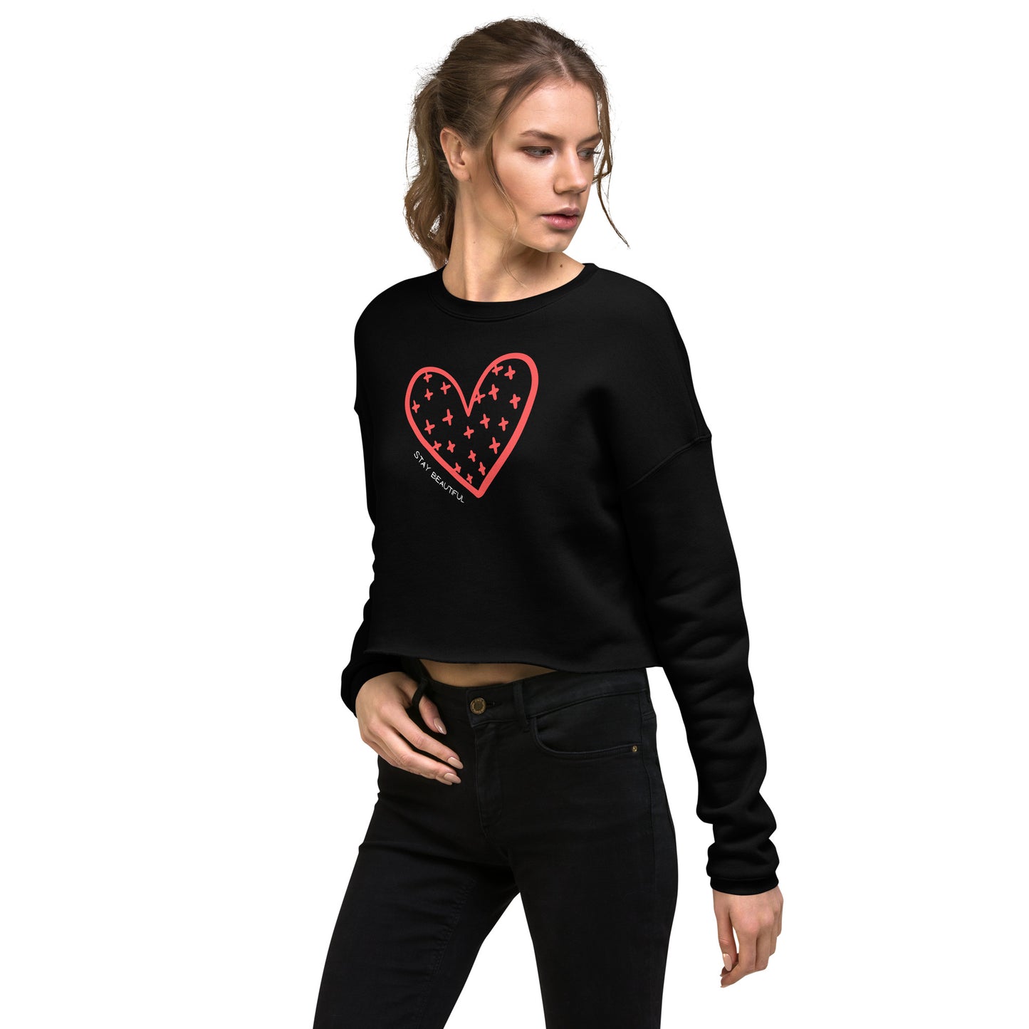Stay Beautiful Ultra-Soft Crop Sweatshirt