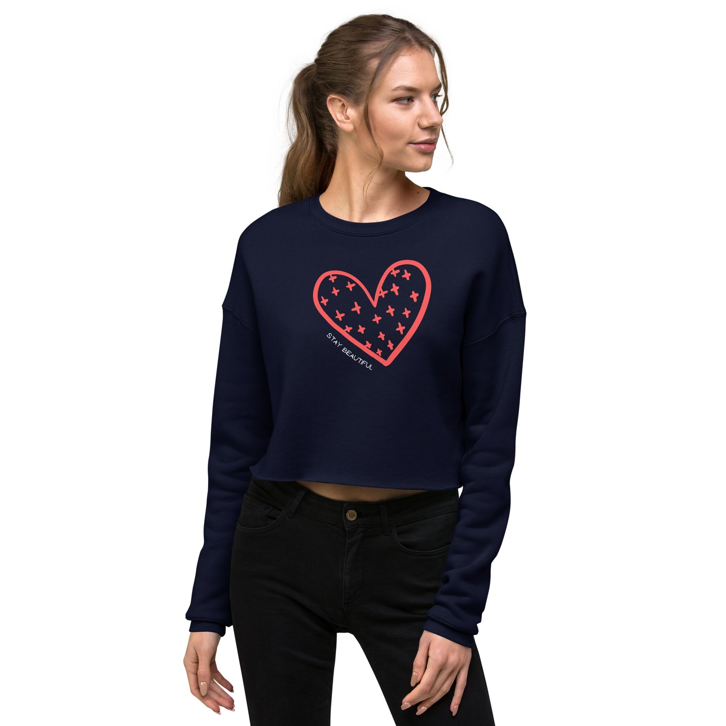 Stay Beautiful Ultra-Soft Crop Sweatshirt