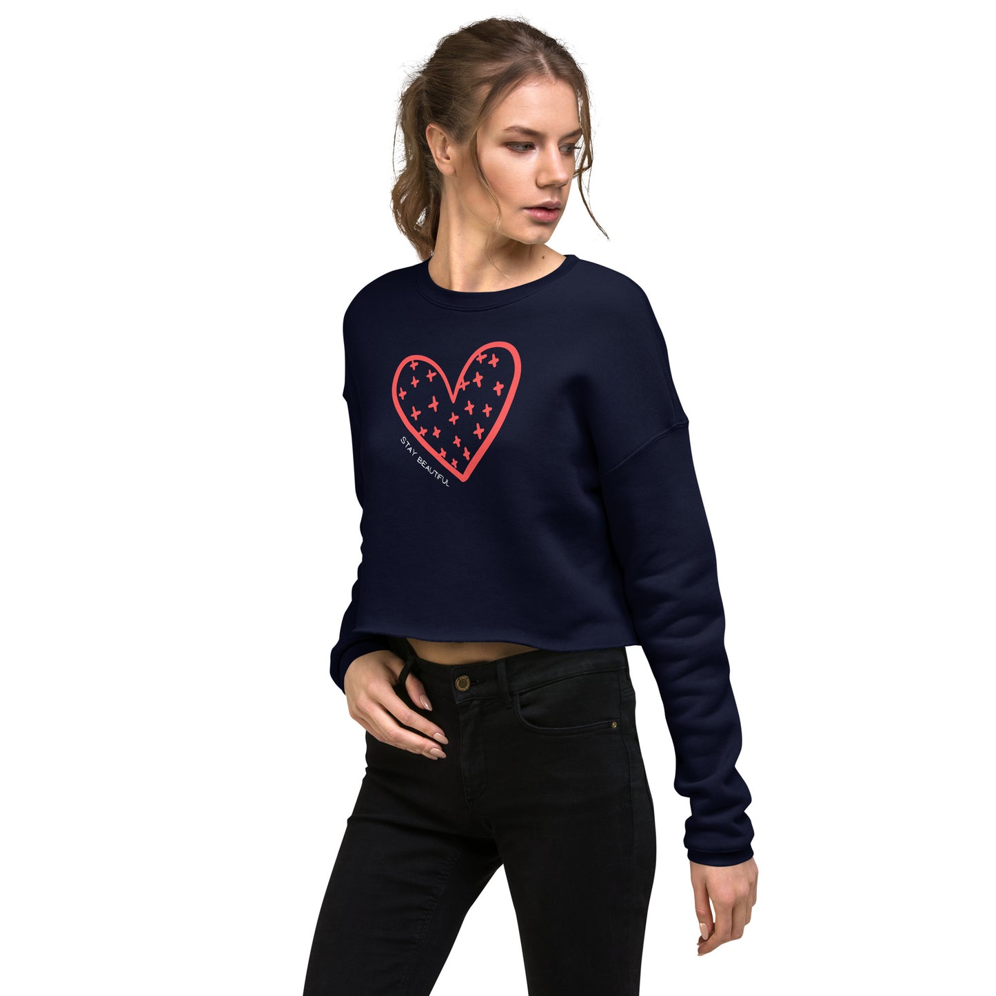 Stay Beautiful Ultra-Soft Crop Sweatshirt