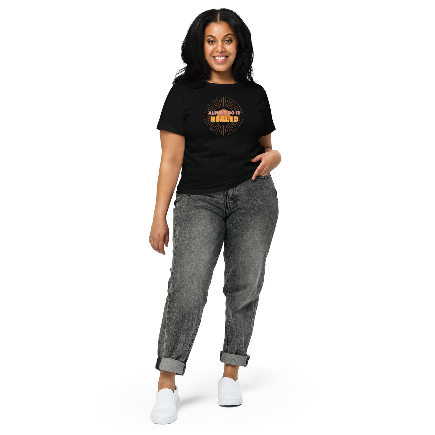 Alphas Do It Healed Women’s high-waisted t-shirt