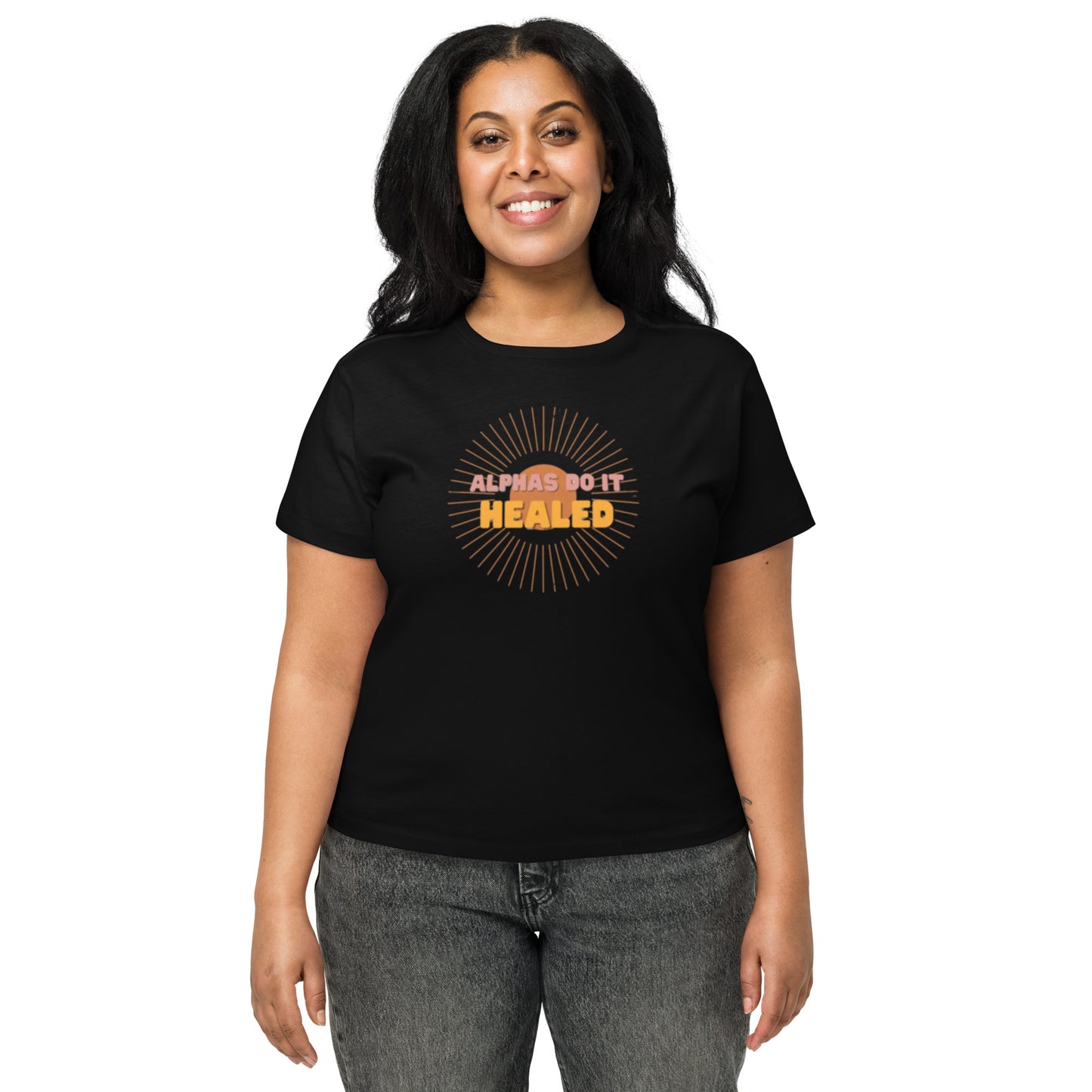 Alphas Do It Healed Women’s high-waisted t-shirt