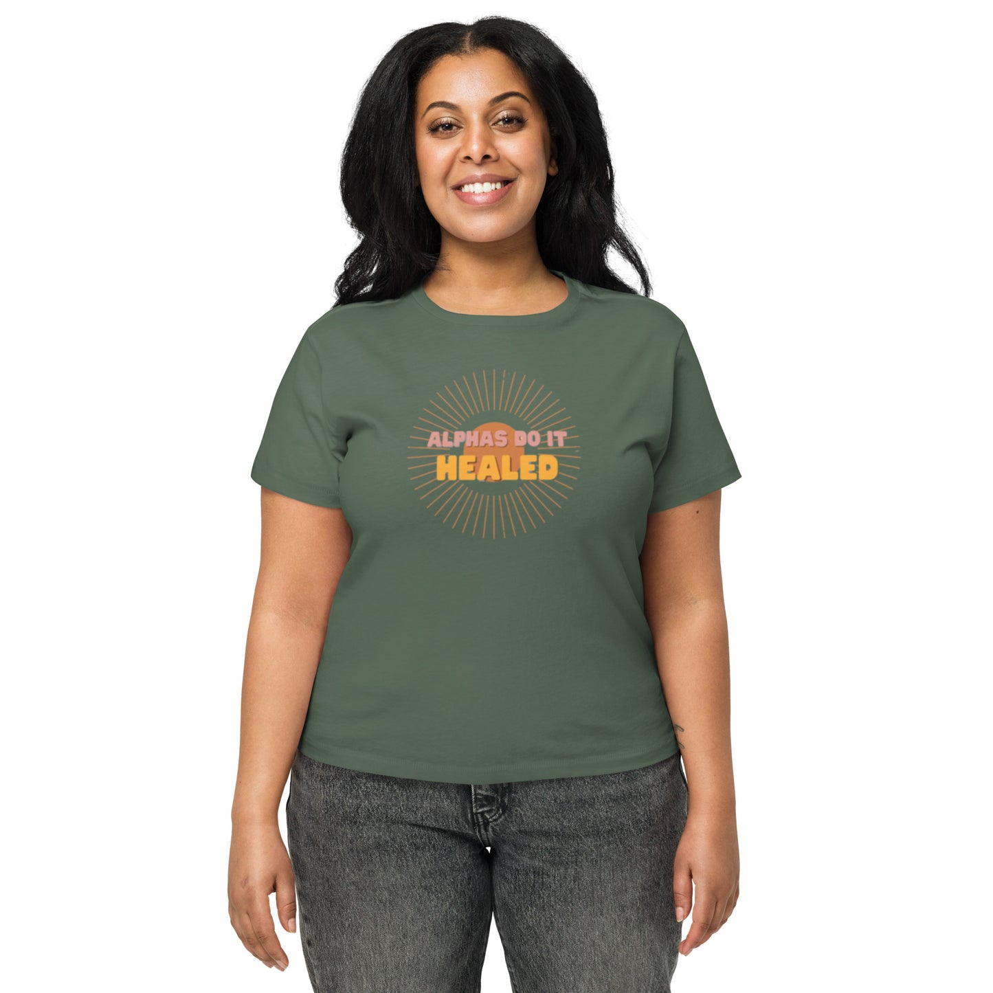Alphas Do It Healed Women’s high-waisted t-shirt