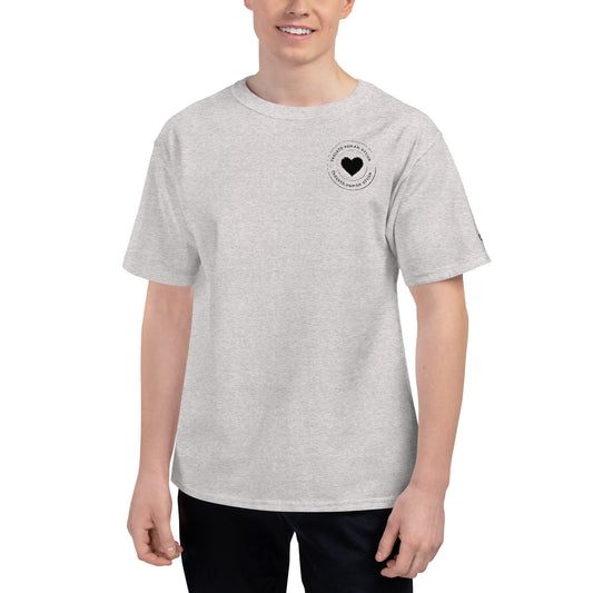 Black Signature Logo Small Men's Champion T-Shirt