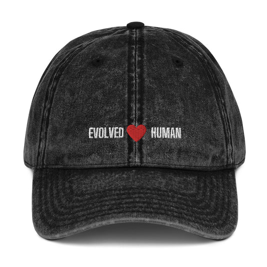 Evolved Human Vintage Cotton Twill Cap