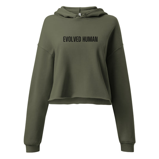 Evolved Human Simple Crop Hoodie